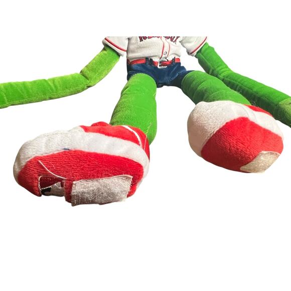 RARE Vintage Red Sox Wally Green Monster Plush Toy Long Arms Leg Knee Hugger 21" - Picture 4 of 9